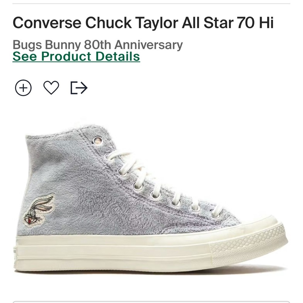 Converse Bugs Bunny BNWOT​